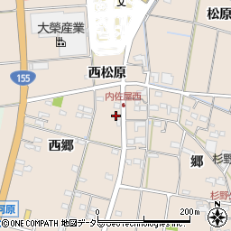 愛知県愛西市内佐屋町西郷5-4周辺の地図