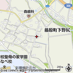 三重県いなべ市藤原町下野尻470-1周辺の地図