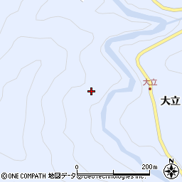 愛知県北設楽郡豊根村古真立向山通周辺の地図