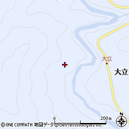 愛知県豊根村（北設楽郡）古真立（向山通）周辺の地図