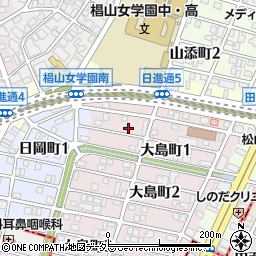 愛知県名古屋市千種区大島町1丁目43周辺の地図