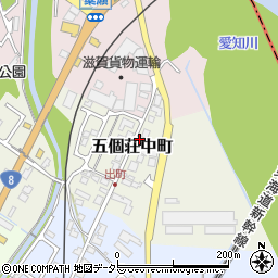 滋賀県東近江市五個荘中町12周辺の地図