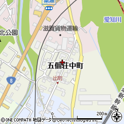 滋賀県東近江市五個荘中町32周辺の地図