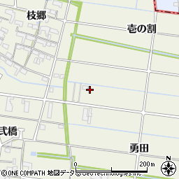 愛知県愛西市日置町壱の割175-1周辺の地図