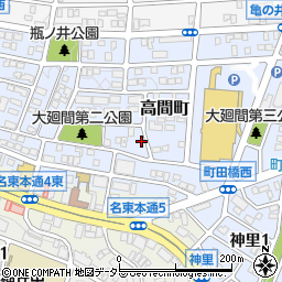 愛知県名古屋市名東区高間町405周辺の地図