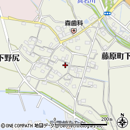 下野尻公会堂周辺の地図