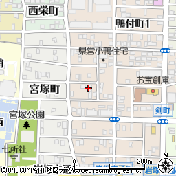 愛知県名古屋市中村区小鴨町67周辺の地図