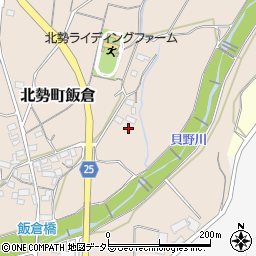 三重県いなべ市北勢町飯倉562周辺の地図