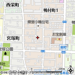 愛知県名古屋市中村区小鴨町64周辺の地図