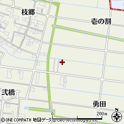 愛知県愛西市日置町壱の割175周辺の地図