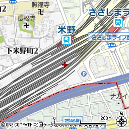 愛知県名古屋市中村区下米野町1丁目周辺の地図
