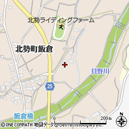三重県いなべ市北勢町飯倉563周辺の地図