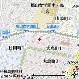 愛知県名古屋市千種区大島町1丁目35周辺の地図