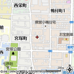 愛知県名古屋市中村区小鴨町68周辺の地図