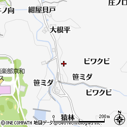 愛知県豊田市中立町東笹ミダ4-1周辺の地図