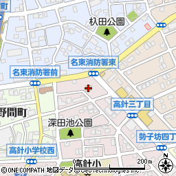 セブンイレブン名古屋高針３丁目店周辺の地図