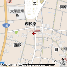 愛知県愛西市内佐屋町西郷5-2周辺の地図