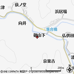 愛知県豊田市中立町御山下周辺の地図