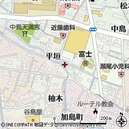 静岡県富士市八幡町2-20周辺の地図