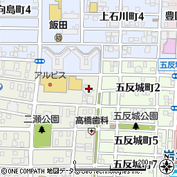 五反城教会周辺の地図