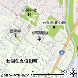 滋賀県東近江市五個荘中町205周辺の地図