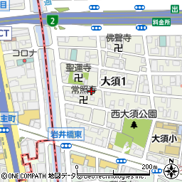 愛知県名古屋市中区大須1丁目25-16周辺の地図