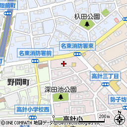 愛知県名古屋市名東区高針3丁目105周辺の地図