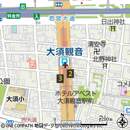 愛知県名古屋市中区周辺の地図