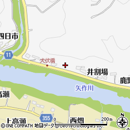 愛知県豊田市富田町井割場周辺の地図