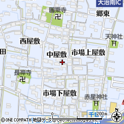 愛知県名古屋市中川区富田町大字千音寺中屋敷3954周辺の地図