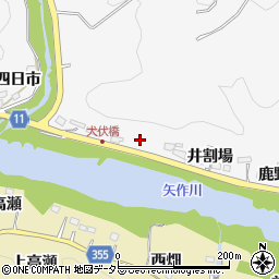 愛知県豊田市富田町（井割場）周辺の地図