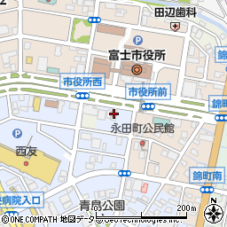 藍澤証券富士支店周辺の地図