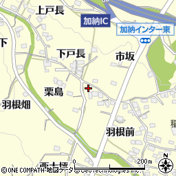 愛知県豊田市加納町羽根前3周辺の地図
