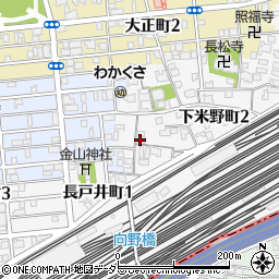 愛知県名古屋市中村区下米野町3丁目32周辺の地図
