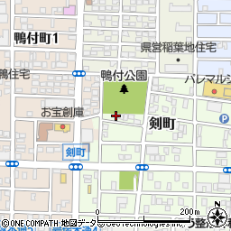 愛知県名古屋市中村区剣町81周辺の地図