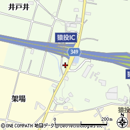 愛知県豊田市猿投町（池田）周辺の地図