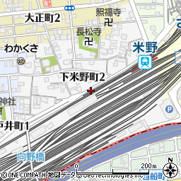 愛知県名古屋市中村区下米野町周辺の地図