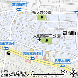 愛知県名古屋市名東区高間町108周辺の地図