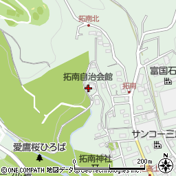 拓南自治会館周辺の地図