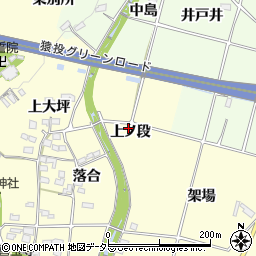 愛知県豊田市加納町（上ノ段）周辺の地図