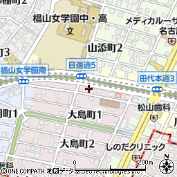 愛知県名古屋市千種区大島町1丁目13周辺の地図