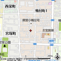 愛知県名古屋市中村区小鴨町63-5周辺の地図