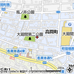 愛知県名古屋市名東区高間町399周辺の地図