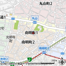 愛知県名古屋市千種区南明町1丁目周辺の地図