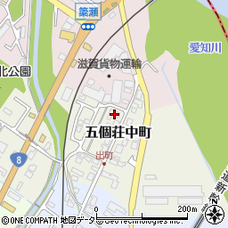 滋賀県東近江市五個荘中町33周辺の地図