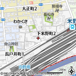 愛知県名古屋市中村区下米野町3丁目22周辺の地図