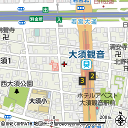 ベルカーサ西大須周辺の地図