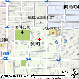 愛知県名古屋市中村区剣町44周辺の地図