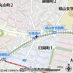 愛知県名古屋市千種区日進通4丁目周辺の地図