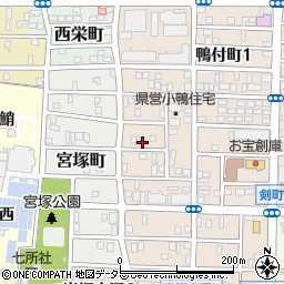 愛知県名古屋市中村区小鴨町58周辺の地図